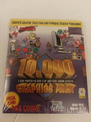 Publisher's Paradise 10,000 Graphics Pack Volume 1 And 2 Includes Page Express