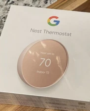 Google Nest Thermostat Smart WIFI Programmable Sand Rose Pink G4CVZ GA02082-US