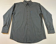 Ariat Pro Series Mens XL Blue Plaid Button Up Shirt EUC - Free Shipping