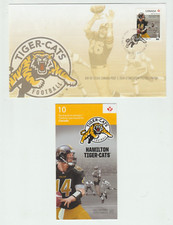 Hamilton Tiger-Cats CFL Football Canada Stamps Booklet and FDC 2012