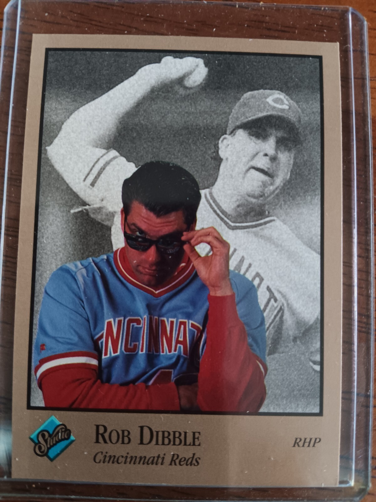ROB DIBBLE REDS 1992 STUDIO BY LEAF BASEBALL CARD #22