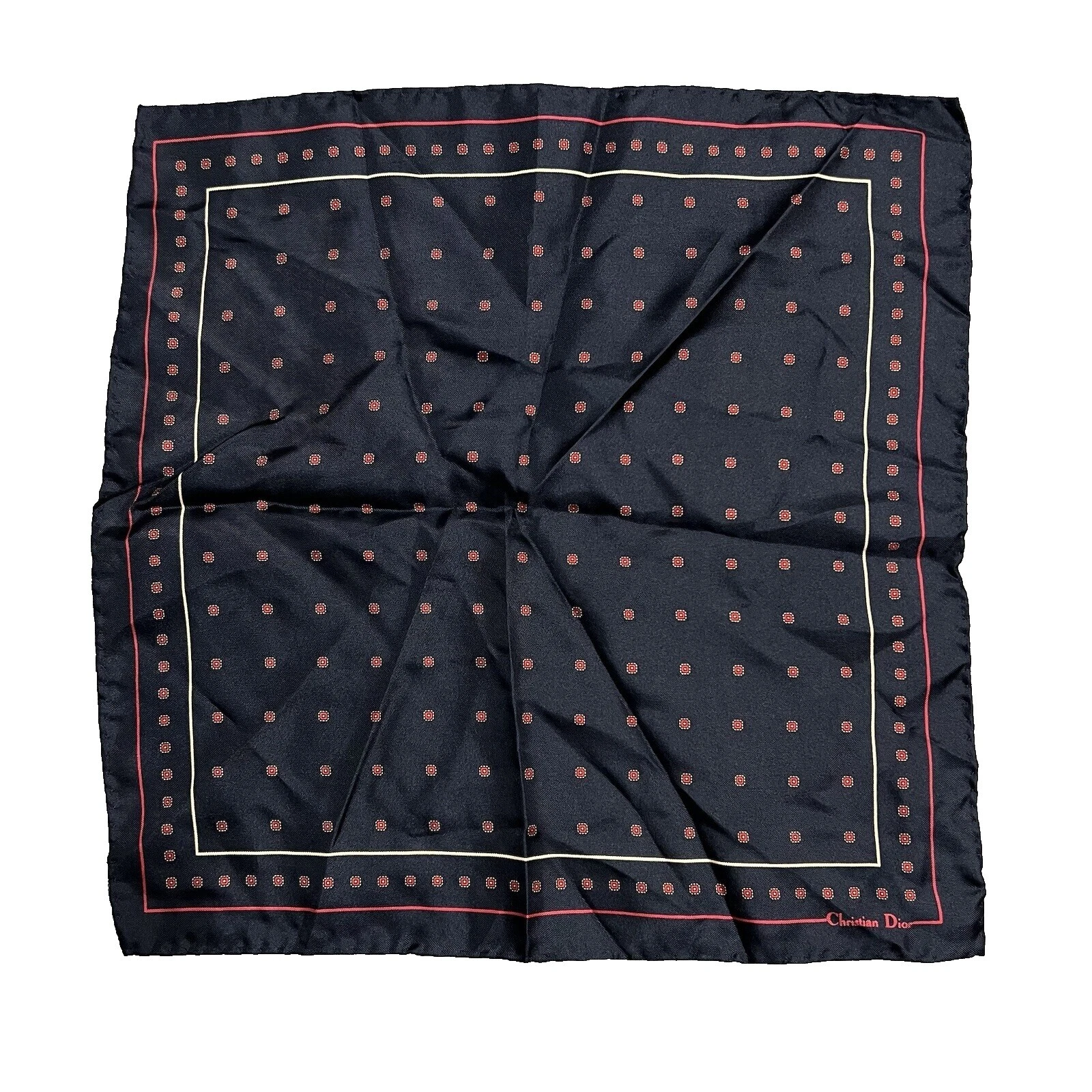 Plaza de bolsillo Dior 100% pañuelos de seda para hombres