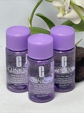 3x Clinique Take The Day Off Makeup Remover for Lids Lashes  Lips - 1 oz - New