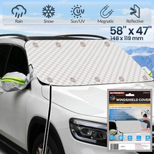 Car Anti-Theft Magnetic Windscreen Frost Ice Snow Cover Shield Window Sun Shade