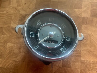 VW Käfer Tacho Ovali Dickholm 111957021C Glasnadeltacho VDO 120Km 9/59 wie NEU 