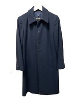 Brooks Brothers Wool Coat Black Women' Size 12p Loro Piana Italy