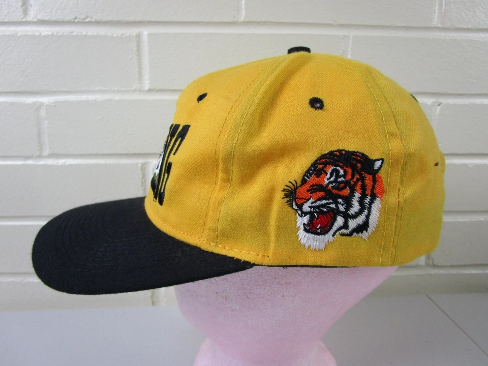 Vintage NCAA Grambling State Tigers Snapback Hat Headmaster 1990's Era Blockhead - Image 4 of 4