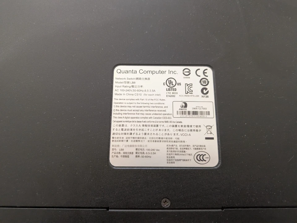 Quanta LB8 48 Port 10G SFP+ Layer 4 10GbE Switch 48x10G - Image 3 of 4