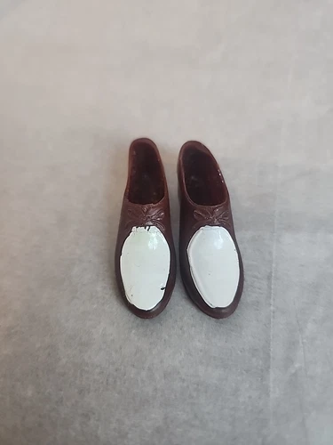 VINTAGE Barbie KEN CASUALS BROWN & WHITE SHOES 1961 ACCESSORY LOT #782 JAPAN