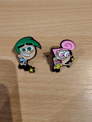 Cosmo & Wanda Fairly Odd Parents Emaille Metall Pin Anstecker