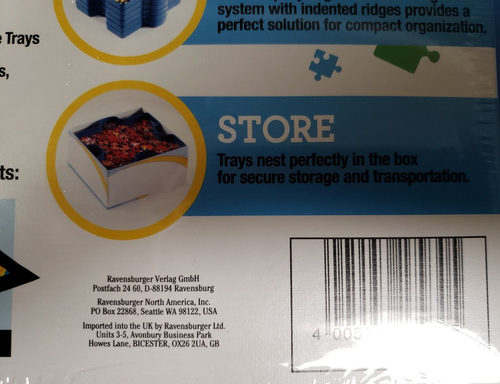 Ravensburger SORT & GO Puzzle Accessory 6 Stackable Sorting Trays up to 1000 Pv - Picture 12 of 12