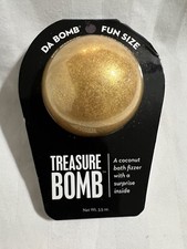 Da Bomb Bath Fizzers Gold Treasure Bomb Coconut Bath Fizzer Fun Surprise 3.5 Oz