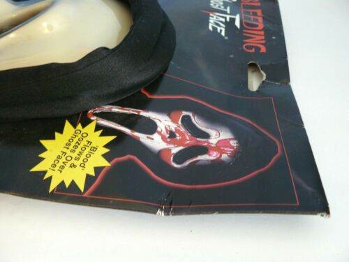 Vtg. SCREAM ~GHOST FACE~ MASK w/ BLEEDING Heart Pump NEW IN BOX (1997) Fun World - Picture 9 of 9