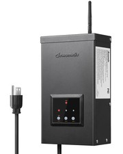 DEWENWILS 200W Wi-Fi Low Voltage Transformer with Schedule Timer, Black