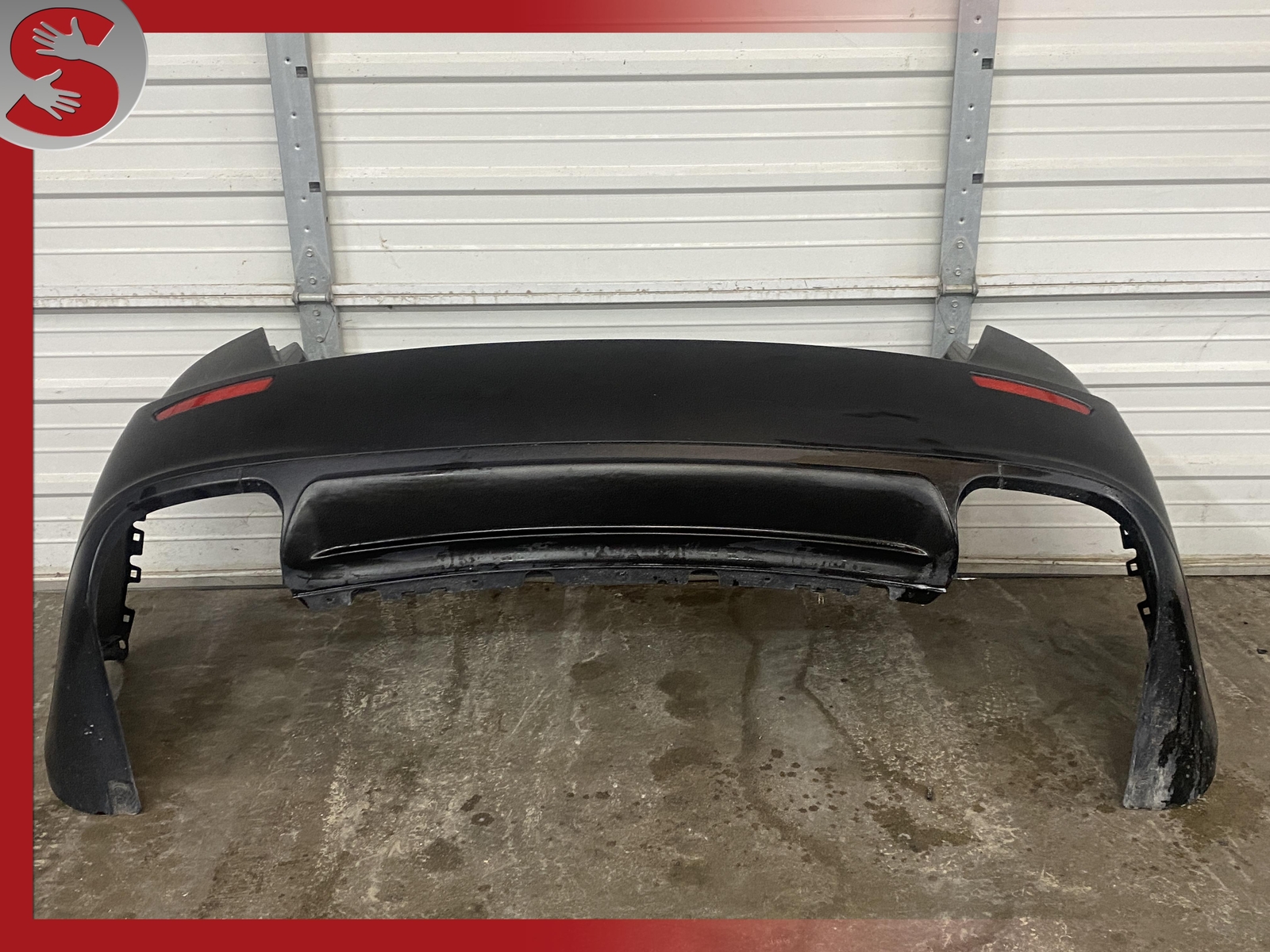 14-17 Maserati Ghibli S Rear Bumper Cover Assembly Black Oem