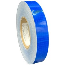 1" Blue Reflective Tape Oralite V82 Orafol Reflexite Type 5 Conspicuity DOT Safe