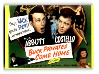 1996 Abbott & Costello Collectible Trading Card #47 Buck Privates Come Home