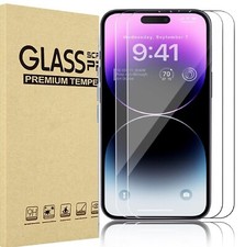  2 Pack For iPhone15 Pro/ 15 Plus/ 15 Pro Max Screen Protectors Tempered Glass