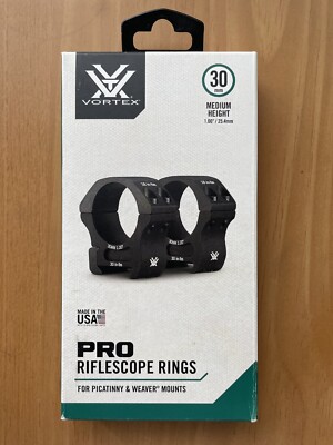 Vortex Pro Series 30mm Medium Height (1.00'') Riflescope Rings PR30-M