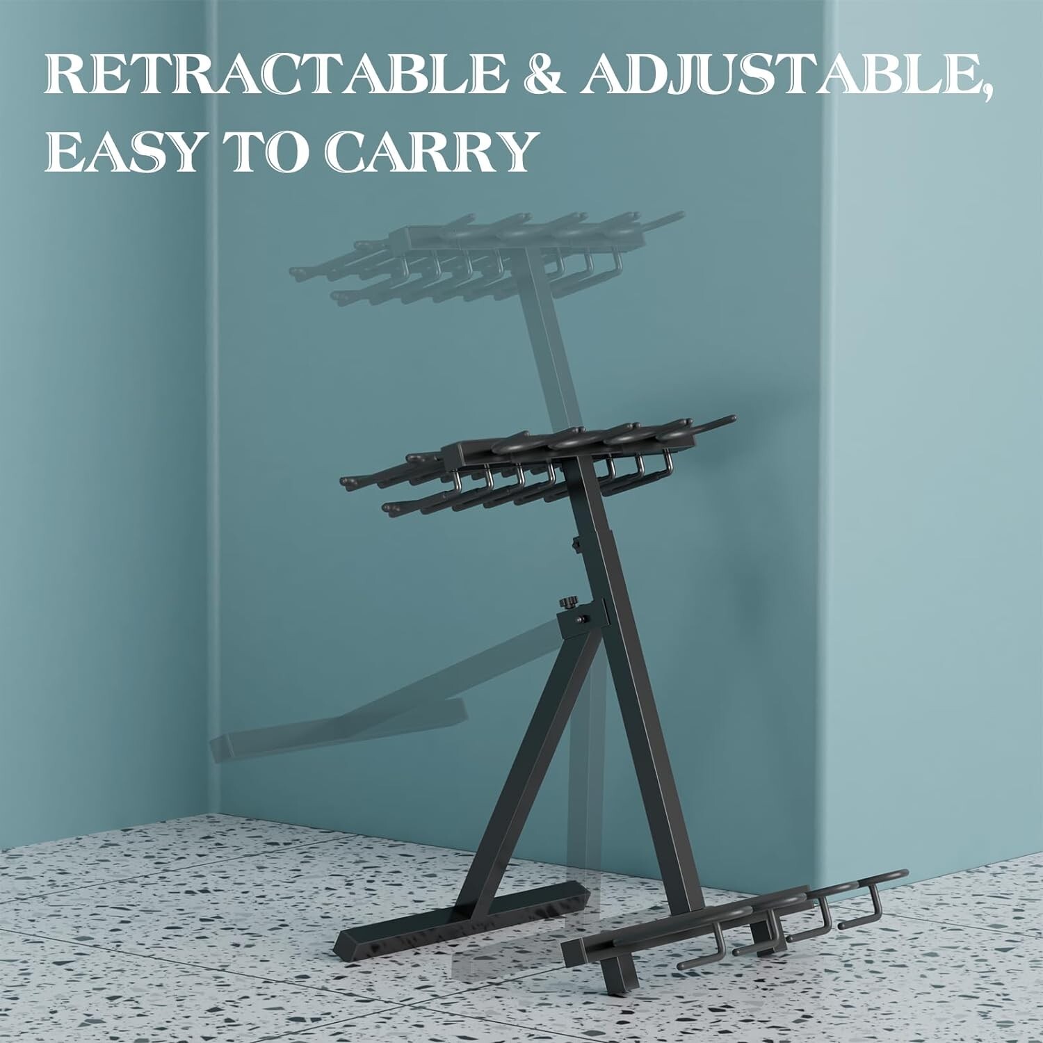 Portable Folding Gun Rack Rifle Rack Metal Shotgun Carbine for Shooting ...