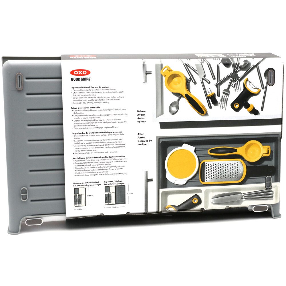 OXO Good Grips Expandable Utensil Drawer Organizer for Kitchen Tools