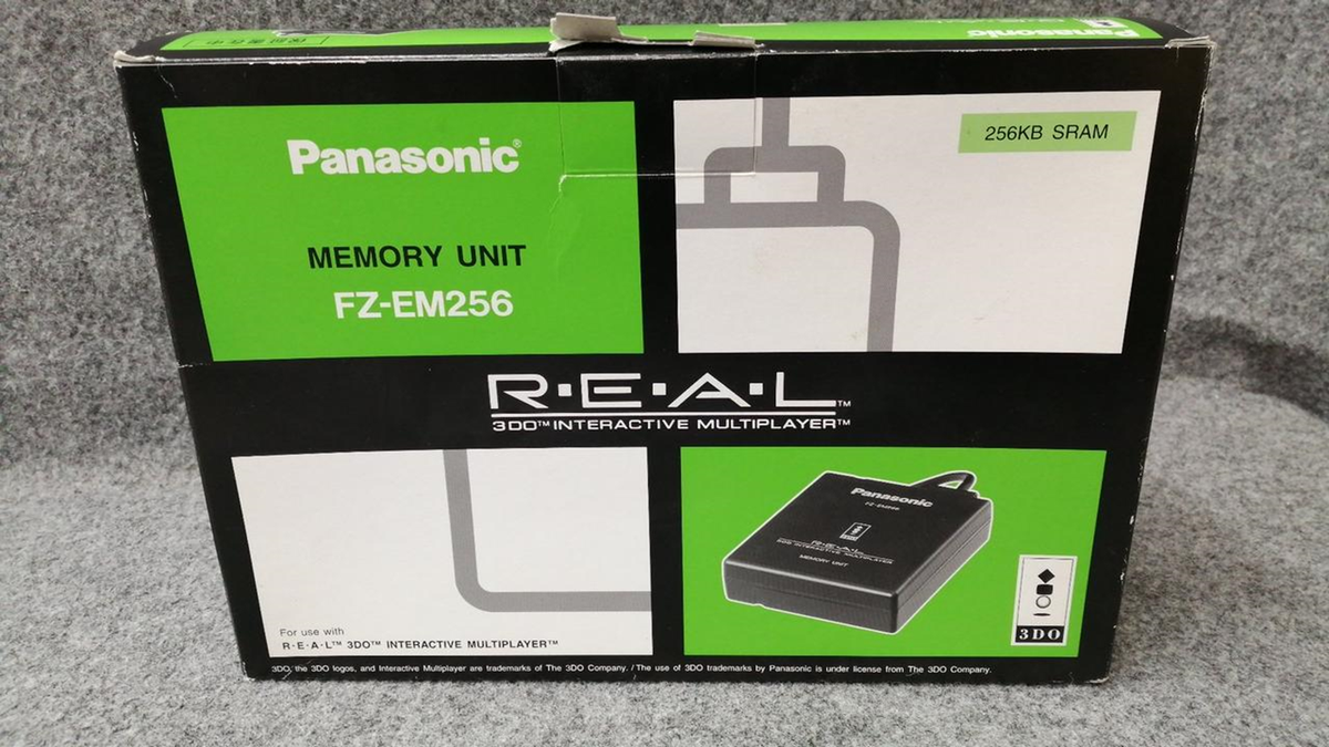 Panasonic 3DO REAL FZ-EM256 Memory Unit 256KB SRAM With Box Panasonic 3DO REAL FZ-EM256 Memory Unit 256KB SRAM With Box