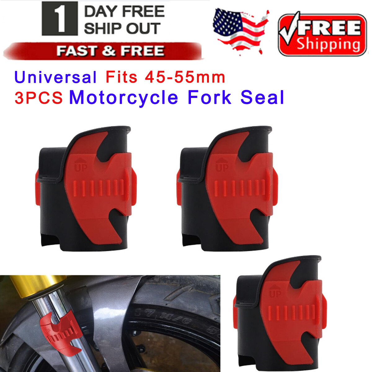 3 Front Fork Seal Clean Tool Motorcycle Dirt Bike Fork Shock