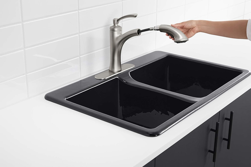 K-R16399-SD-CP Elliston Kitchen Sink Faucet, - Picture 3 of 10