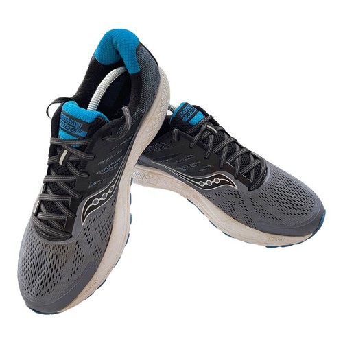 SAUCONY Ride 10 Da Uomo Sz 11.5 Grigio Blu Atletico RUNNING SCARPE DA  GINNASTICA DA PASSEGGIO | eBay