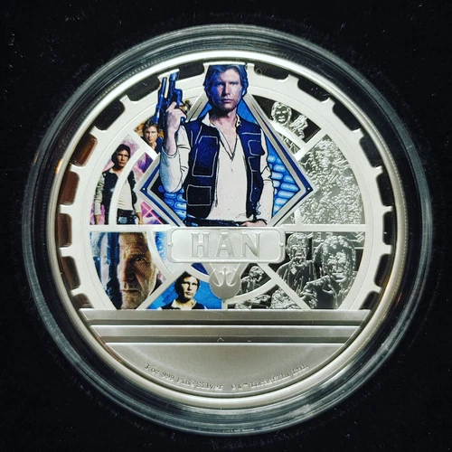 2023 Niue $10 3oz Silver Han Solo Proof Coin Box/COA