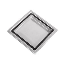 Floor Drain Shower Drain Rustproof Stainless Steel with Flange Reversible Tile
