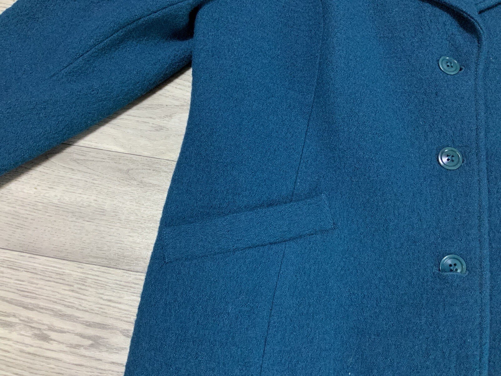 Pendleton Virgin Wool Blazer Jacket Dark Teal Lin… - image 9