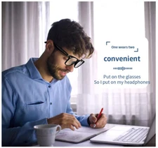 Smart Glasses Polarized Sunglass Audio Mic Speakers Bluetooth Call Remote Camera