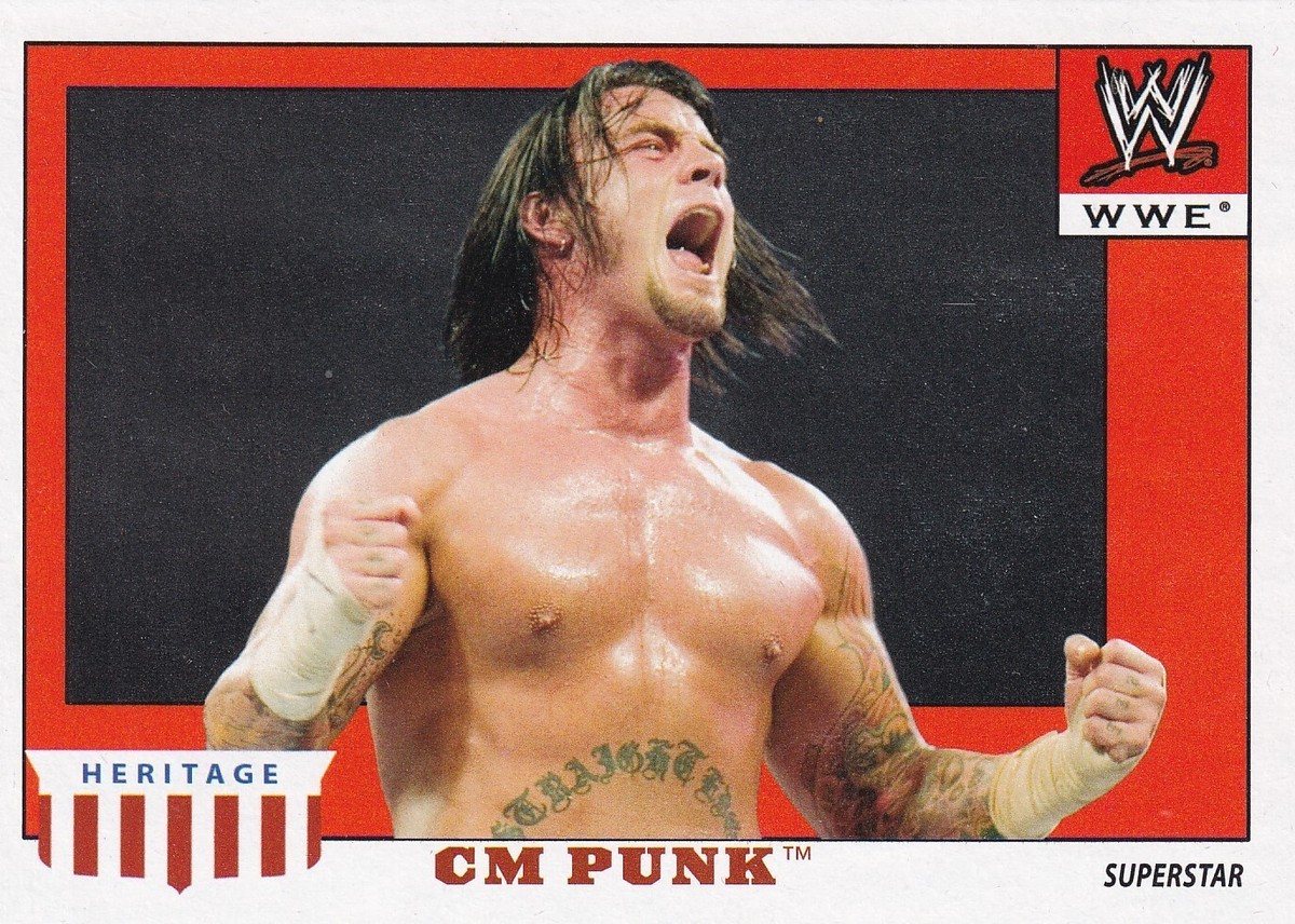 CM Punk 2008 Topps Heritage IV 4 WWE Card #10 UFC AEW Superstar 