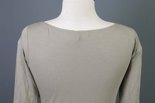 SARAH PACIN Gray Bodycon Stretch Long Sleeve Top Shirt Size 2 - Picture 8 of 14