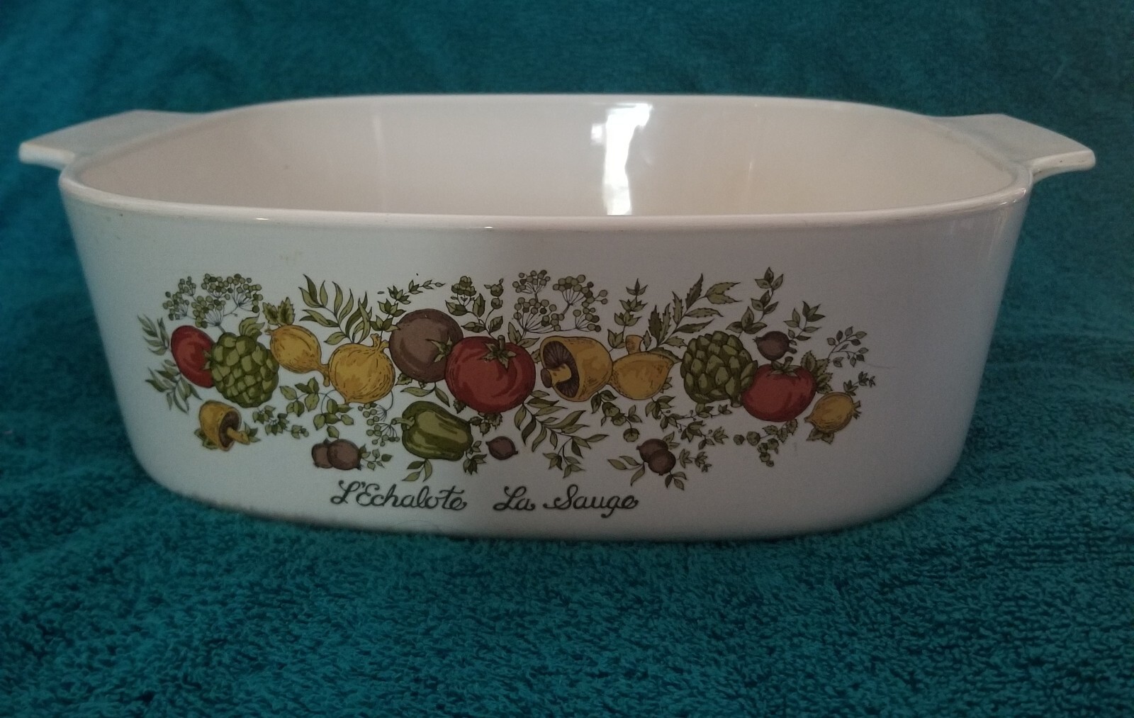 L'Echalote La Sauge Spice of Life 4 Qt Corning Ware A84B w/ Lid. eBay