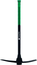 Pick Mattock Heavy Duty Forged Head  Solid Fiberglass Core No-Slip H-Grip Handle