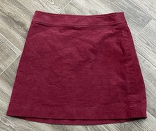 J.Crew Mercantile Women s Size 4 Burgundy Corduroy Skirt Miniskirt