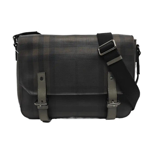 BURBERRY Crossbody bags Leather Grey Free Shipping | Duties Paid