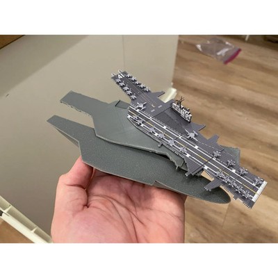 USS Midway CV-41 3D gedruckte Rumpfbasis für Metall Erdträger Modellmontage --