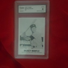 TCMA 1977 Renata Galasso Mickey Mantle #7 New York Yankees GMA 8 Graded