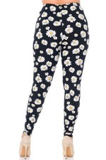 Buttery Smooth Daisy Extra Plus Size Leggings - 3X-5X