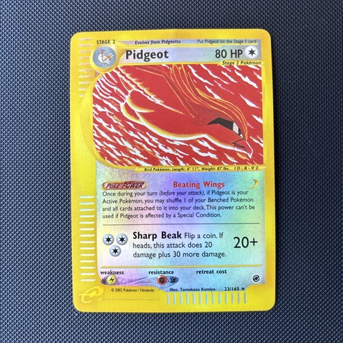 Pokemon Card Expedition Base Set Reverse Holo Pidgeot 23/165