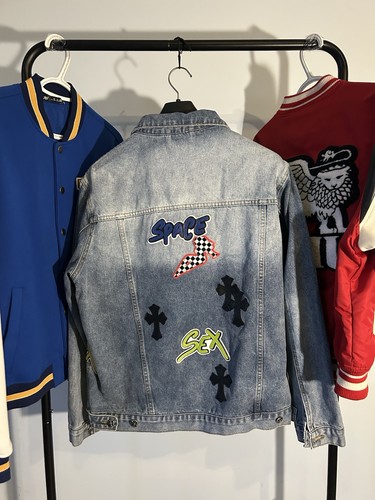 CUSTOM Chrome Hearts Matty Boy S*x Records Denim Jacket - Size L - Picture 5 of 5