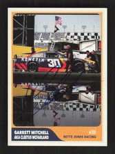 Cleetus McFarland Garrett Mitchell Signed IP Auto Autograph Custom Card ARCA RCR