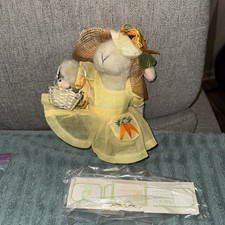 Darling Hoppy VanderHare Dressed In Easter Fantasy Yellow Dress W/ Basket
