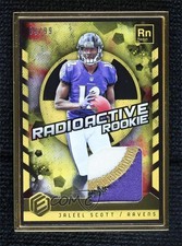 2018 Panini Elements Radioactive Rookie Materials Gold 89/99 Jaleel Scott 13w2