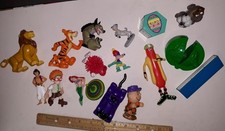 Junk Drawer Toy Figures Lot - Disney, DC,Puzzle Cube, Misc, Lion King, McDonalds