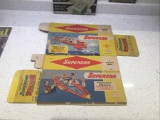 Plaston Supercar Original Empty Box 1961 With Graffiti For Repair Gerry Anderson