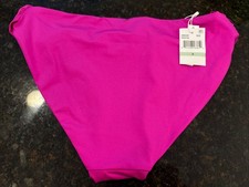 Bas De Bikini Trina Turk Fuchsia Uni Taille 14 – Neuf Avec étiquettes, Style Hipster